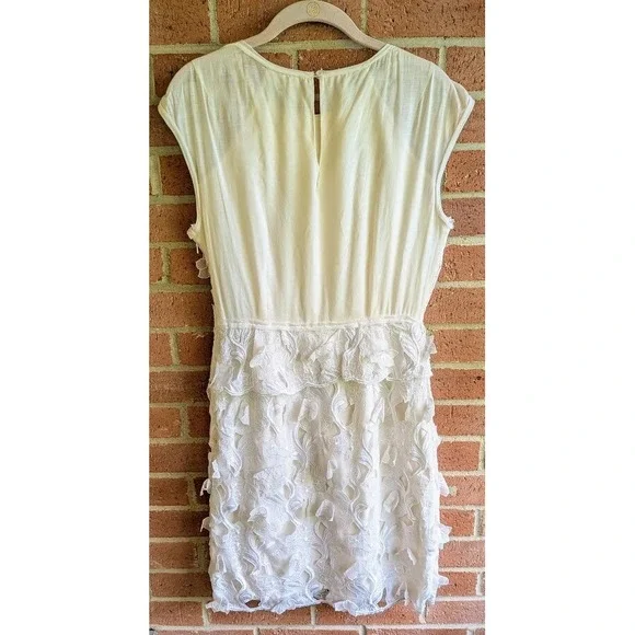 BCBG Maxazria Dress S Aveline Floral Embroidered Romantic Ethereal Dainty Resort - Picture 8 of 9